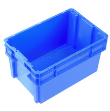 Load image into Gallery viewer, 52L Stackable And Nesting Solid Crate Base Blue