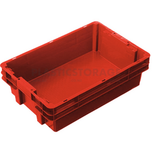 26L Stackable And Nesting Solid Crate Base Red