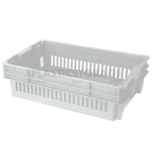 Load image into Gallery viewer, 26L Stackable And Nesting Vented Crate Base Natural
